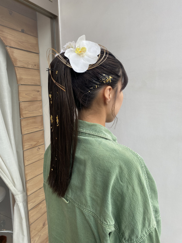 高めポニーテール Sign honey南区宇品美容室サインハニー