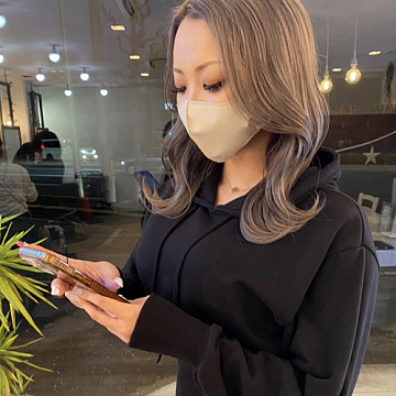 グレージュカラー Sign 南区皆実町美容室サイン