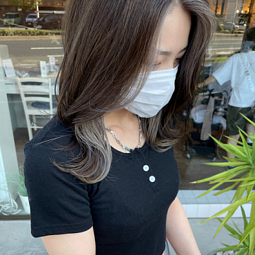 インナーホワイトグレージュSign 南区皆実町美容室サイン