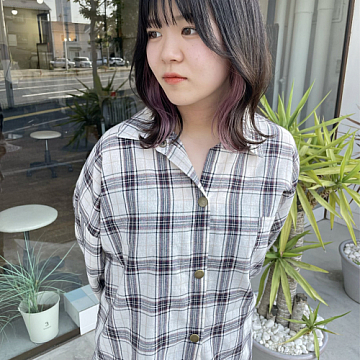 顔まわりカットSign 南区皆実町美容室サイン