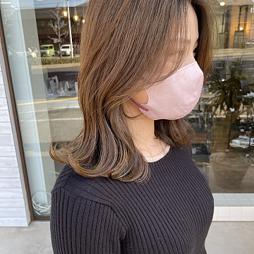 アッシュベージュSign 南区皆実町美容室サイン