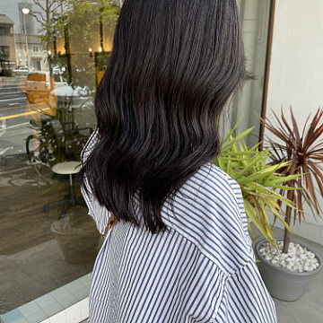 暗めラベンダーSign 南区皆実町美容室サイン