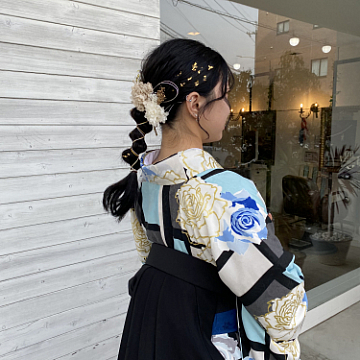 卒業式セット Sign 南区皆実町美容室サイン