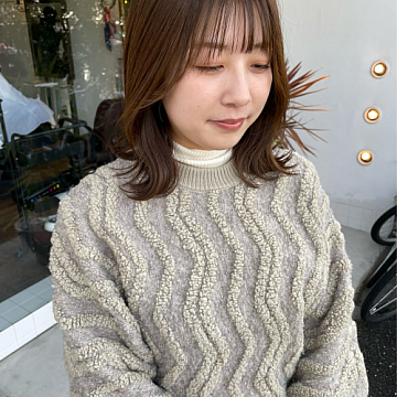 顔まわりカットSign 南区皆実町美容室サイン