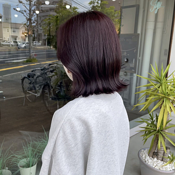 チェリーピンク Sign 南区皆実町美容室 サイン