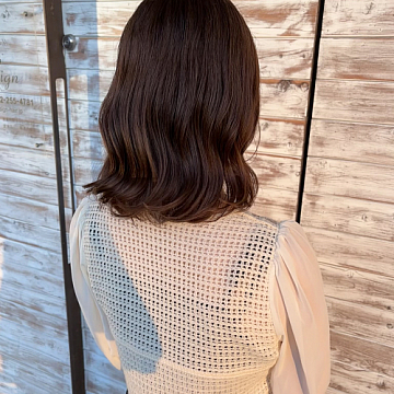 オレンジブラウンSign南区皆実町美容室サイン