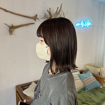 ダークグレージュ sea by Sign 中区大手町美容室シーバイサイン
