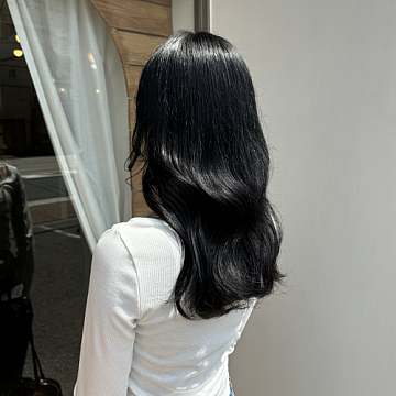 ブラックカラー Sign honey 南区宇品美容室サインハニー