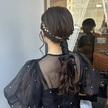 ローポニー お呼ばれヘア Sign honey 南区宇品美容室サインハニー