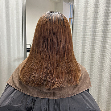 暗めピンクモカsea by Sign 中区大手町美容室シーバイサイン