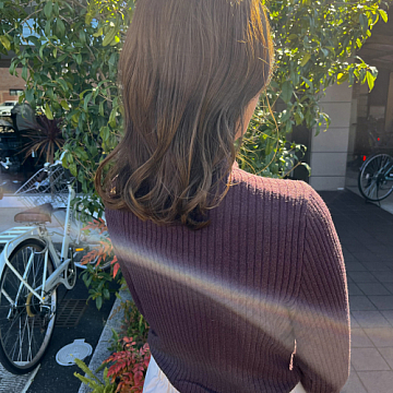 ナチュラルオリーブブラウン Sign 南区皆実町美容室サイン