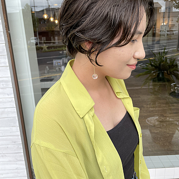 ショート×パーマ