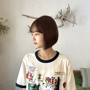 オレンジブラウン sea by Sign 中区大手町美容室シーバイサイン