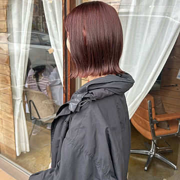 チェリーレッド Sign honey 南区宇品美容室サインハニー