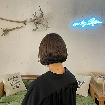 オリーブベージュsea by Sign 中区大手町美容室シーバイサイン
