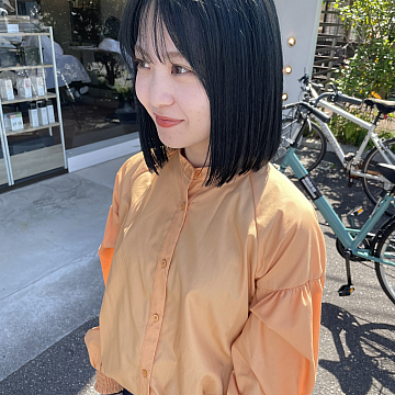 ブリーチなしグレージュSign 南区皆実町美容室サイン