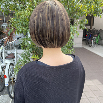 丸みボブ Sign 南区皆実町美容室サイン