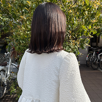 ナチュラルラベンダーブラウン Sign 南区皆実町美容室サイン