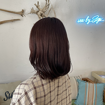 ローズベージュ sea by Sign 中区大手町美容室シーバイサイン