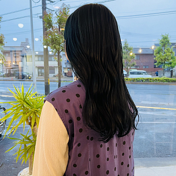 ネイビーブラック Sign 南区皆実町美容室サイン