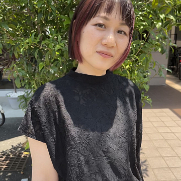 ラズベリーカラー Sign 南区皆実町美容室サイン