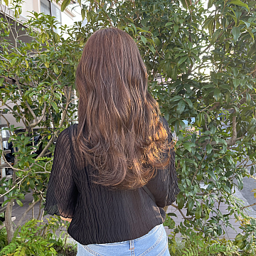 ナチュラルベージュ Sign 南区皆実町美容室サイン