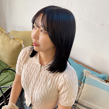 透明感シアーブラックsea by Sign 中区大手町美容室シーバイサイン