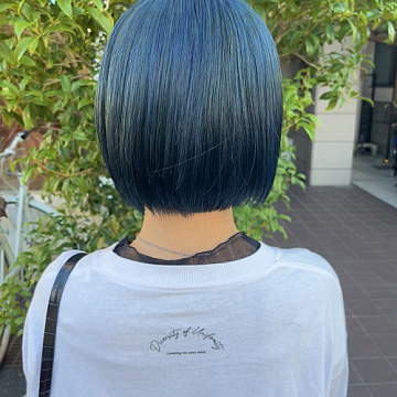 マリンブルー Sign 南区皆実町美容室サイン