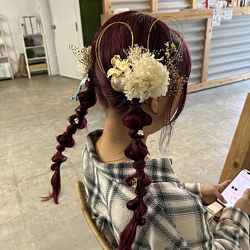 前撮りヘア sea by Sign 中区大手町美容室シーバイサイン