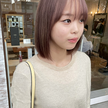 ピンクベージュSign南区皆実町美容室サイン