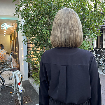 ミルクティーグレージュ Sign 南区皆実町美容室サイン