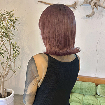 モーブピンクsea by Sign 中区大手町美容室シーバイサイン