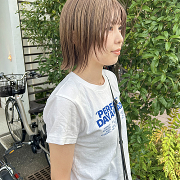 ブリーチなし Sign 南区皆実町美容室サイン
