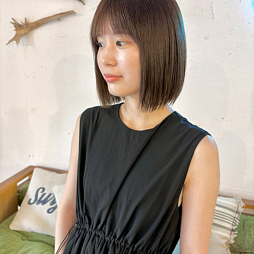 伸ばしかけボブ sea by Sign 中区大手町美容室シーバイサイン