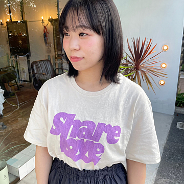 顔まわりレイヤーSign 南区皆実町美容室サイン