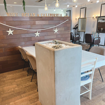 sign店内改装まで Sign 南区皆実町美容室サイン