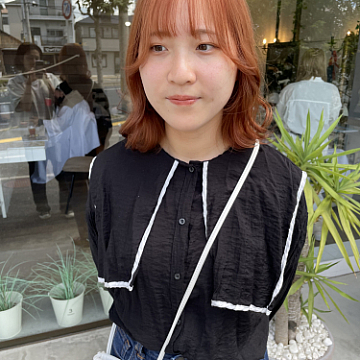 オレンジヘアSign 南区皆実町美容室サイン