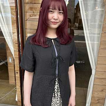 ルビーカラー Sign honey 南区宇品美容室サインハニー