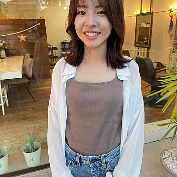 艶ブラウンカラーSign 南区皆実町美容室サイン